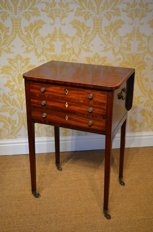 fig 1. Early 19th Century Mahogany Reading Writing Work Table