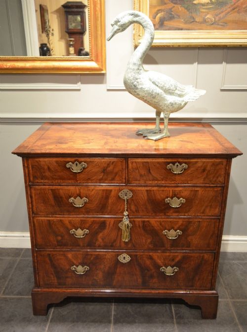 Fabulous Early 18th Century Walnut Chest of Drawers