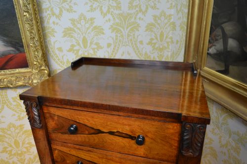 fig 2. A William IV Rosewood Wellington Chest.