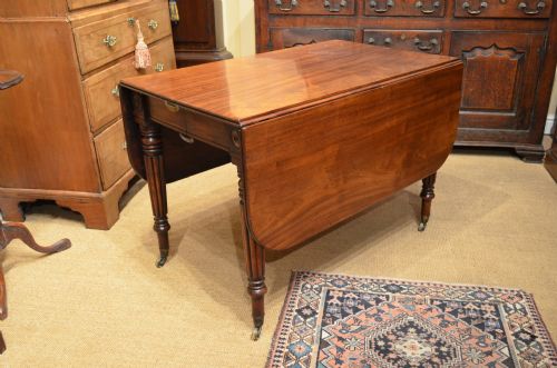 fig 1. Georgian Mahogany Dining Pembroke Table.