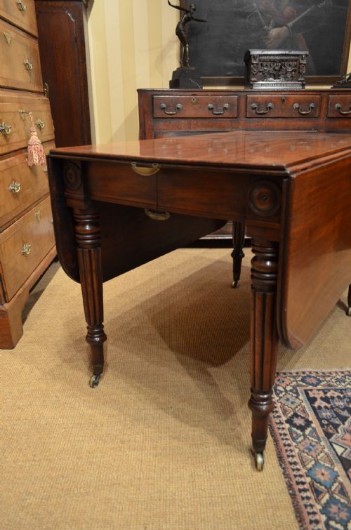 fig 2. Georgian Mahogany Dining Pembroke Table.