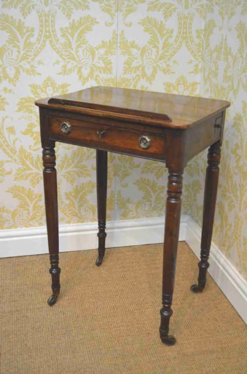 fig 1. Regency Rosewood Writing Table with Drawer.