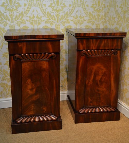 Superb Pair of 19th Century Mahogany Bedside Cupboards