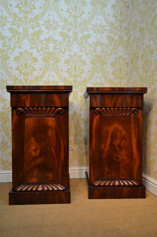 fig 1. Superb Pair of 19th Century Mahogany Bedside Cupboards
