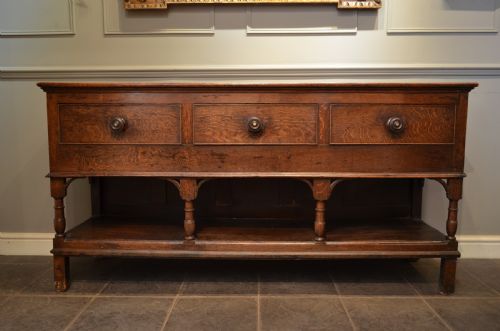 Beautiful 18th Century Oak Potboard Dresser Base