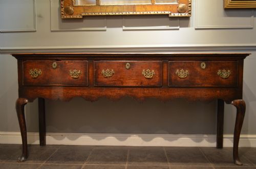 18th Century Oak Padfoot Dresser Base