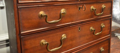 fig 2. Georgian Miniature Mahogany Chest of Drawers