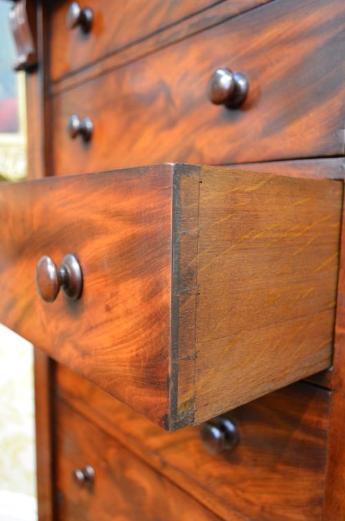 fig 2. 19th Century Mahogany Wellington Chest.