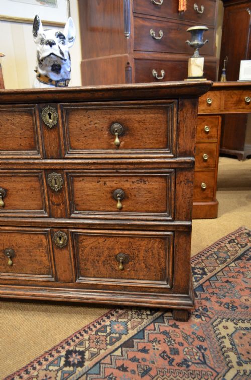 fig 2. Late 17th Century Oak Chest of drawers