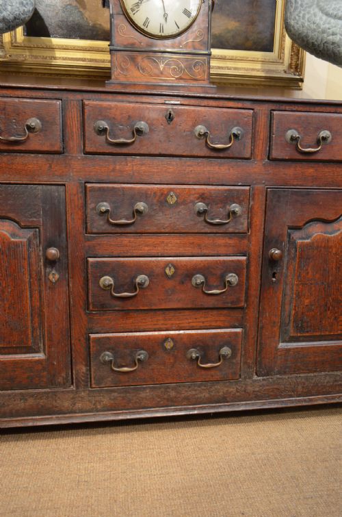 fig 3. Georgian Oak Cupboard Base Dresser With Great Colour.