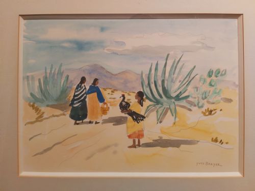 YVES BRAYER WATER COLOUR PICTURE - ADDITIONAL PHOTO 6
