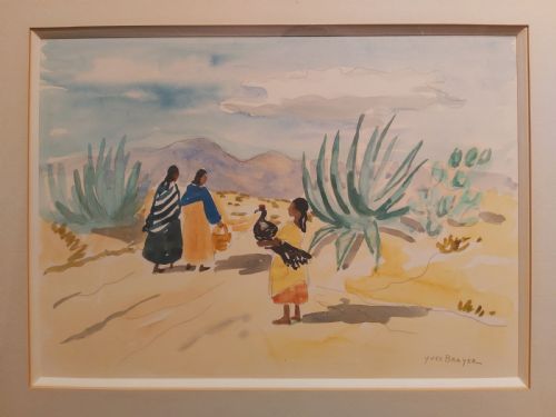 YVES BRAYER WATER COLOUR PICTURE - ADDITIONAL PHOTO 7