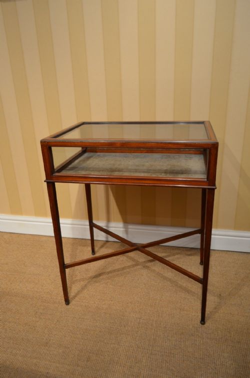 Beautiful French 19th Century Mahogany Vitrine Display Cabinet