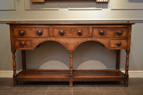 Beautiful Small Oak Pot Board Dresser