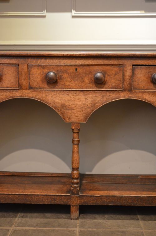 fig 2. Beautiful Small Oak Pot Board Dresser