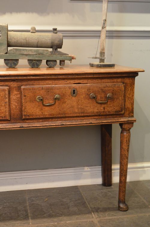 fig 1. Small Georgian Padfoot Oak Dresser Base.