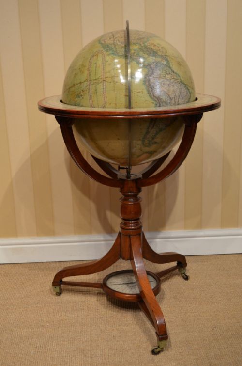 STUNNING PAIR OF THOMAS MALBY GLOBES - ADDITIONAL PHOTO 9