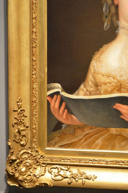 fig 1. Beautiful Portrait of a Lady and her Music book