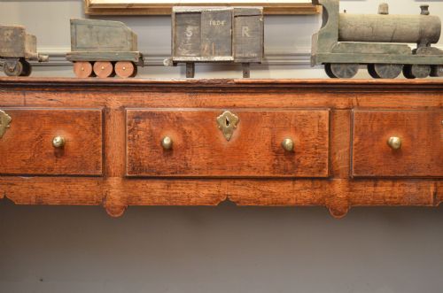 fig 2. Early 18th Century Oak Padfoot Dresser Base