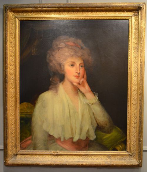 Beautiful Portrait of a Lady in the Style of George Romney
