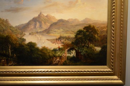 fig 1. River Scene Oil Painting.
