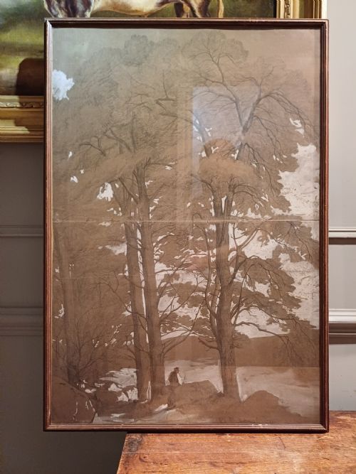 fig 1. Pencil Drawings on Buff Paper by Edward Lear