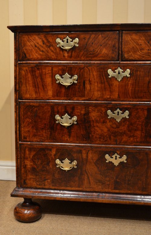fig 1. A Fine 18th Century Walnut Veneered Chest of Drawers
