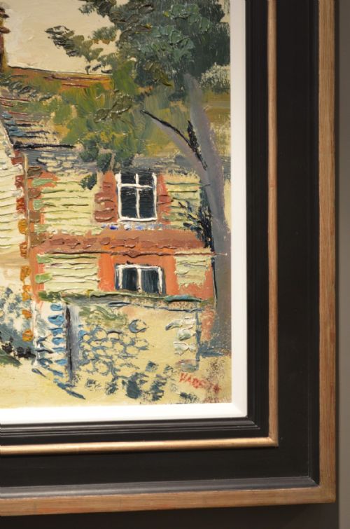 fig 3. Oil Painting 'The Church at Dorchester on Thames' by Fred Yates