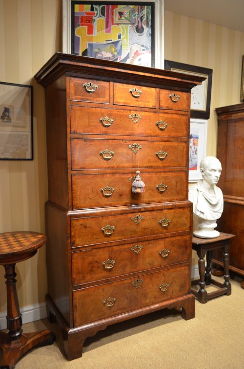 GEORGE I WALNUT CHEST ON CHEST - ADDITIONAL PHOTO 20