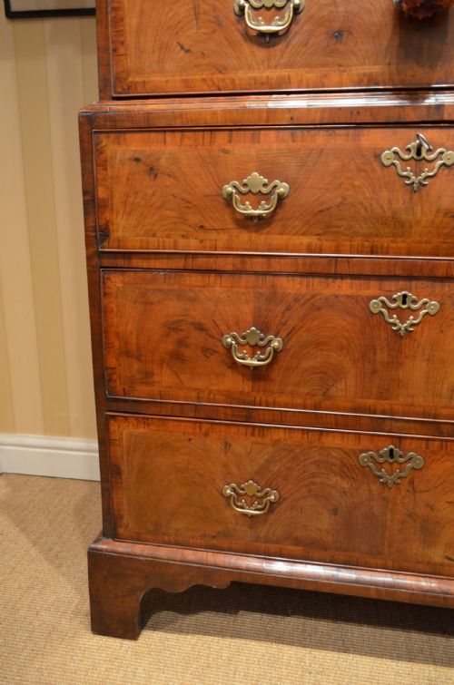 GEORGE I WALNUT CHEST ON CHEST - ADDITIONAL PHOTO 2