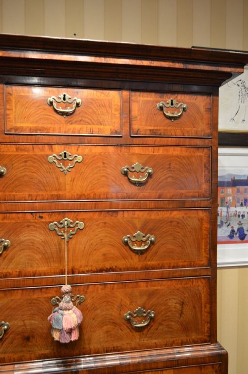 GEORGE I WALNUT CHEST ON CHEST - ADDITIONAL PHOTO 5
