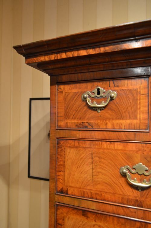 GEORGE I WALNUT CHEST ON CHEST - ADDITIONAL PHOTO 8