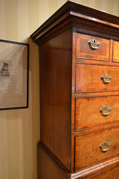 GEORGE I WALNUT CHEST ON CHEST - ADDITIONAL PHOTO 13