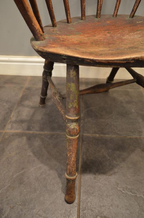 BEAUTIFUL LATE 18TH CENTURY WEST COUNTRY WINDSOR ARMCHAIR - ADDITIONAL PHOTO 1