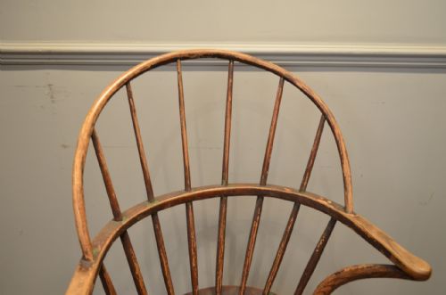 BEAUTIFUL LATE 18TH CENTURY WEST COUNTRY WINDSOR ARMCHAIR - ADDITIONAL PHOTO 4