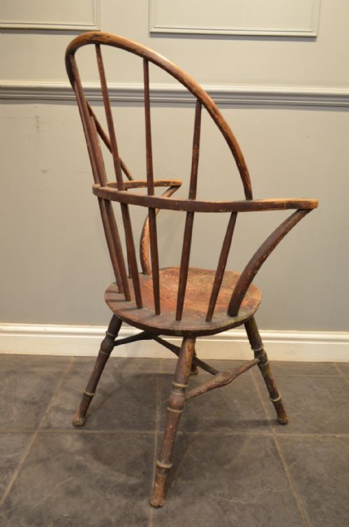 BEAUTIFUL LATE 18TH CENTURY WEST COUNTRY WINDSOR ARMCHAIR - ADDITIONAL PHOTO 5