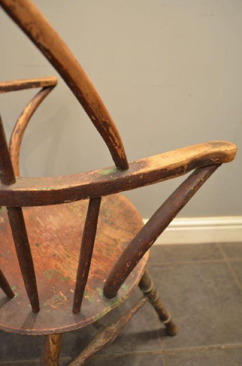 BEAUTIFUL LATE 18TH CENTURY WEST COUNTRY WINDSOR ARMCHAIR - ADDITIONAL PHOTO 6