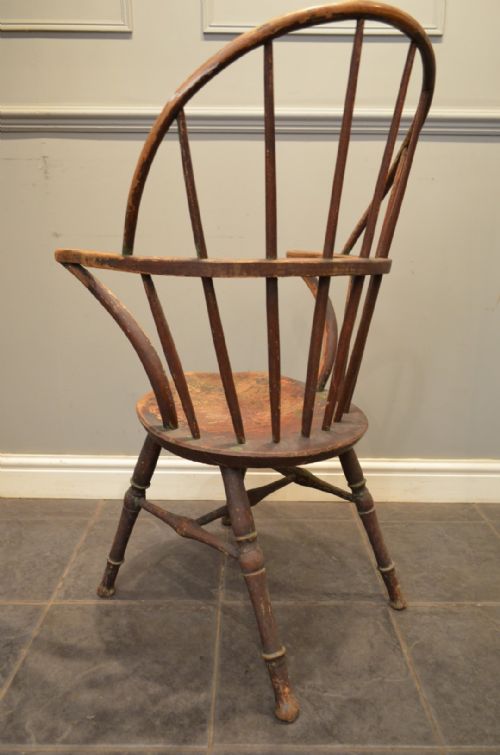 BEAUTIFUL LATE 18TH CENTURY WEST COUNTRY WINDSOR ARMCHAIR - ADDITIONAL PHOTO 7