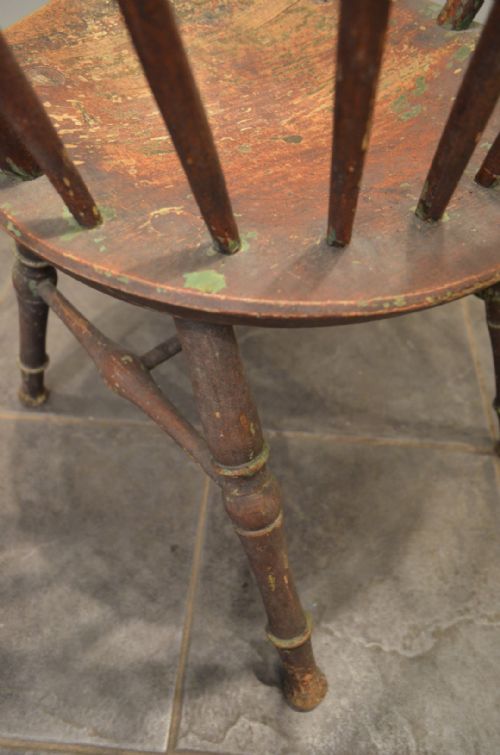 BEAUTIFUL LATE 18TH CENTURY WEST COUNTRY WINDSOR ARMCHAIR - ADDITIONAL PHOTO 8