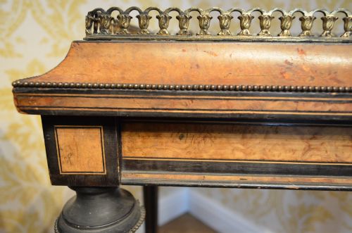 BEAUTIFUL PAIR OF WALNUT AND EBONISED JARDINIERES - ADDITIONAL PHOTO 9
