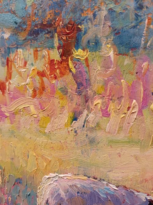 fig 1. Beautiful Oil on board painting of sheep by Jeffrey Pratt b.1940