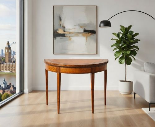SATINWOOD AND MARQUETRY INLAID CARD TABLE - ADDITIONAL PHOTO 1