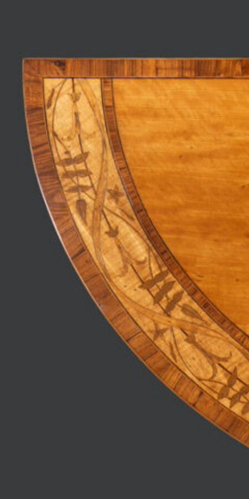 SATINWOOD AND MARQUETRY INLAID CARD TABLE - ADDITIONAL PHOTO 2