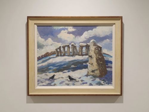Beautiful Oil on Canvas of Heel Stone - Stonehenge by Lucy Pratt.
