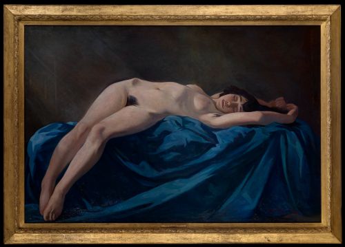 Eric Robertson - Large Nude Girl - 1921 - Oil on Canvas