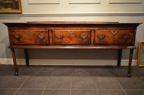 A Beautiful George III Oak Dresser Base.