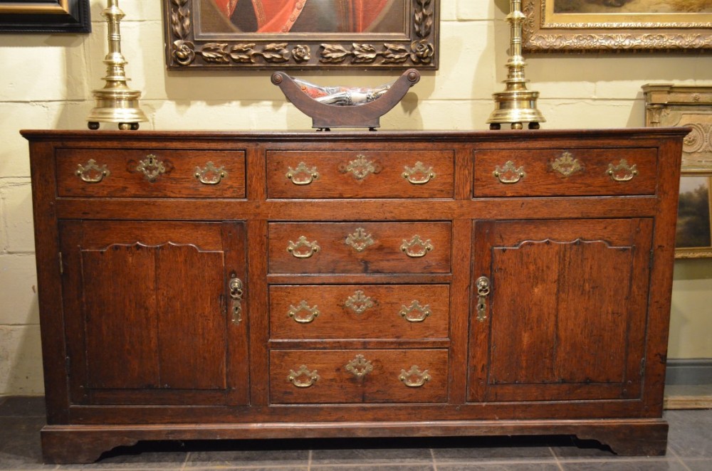 Fabulous 18th Century Oak Cupboard Base of good proportions.