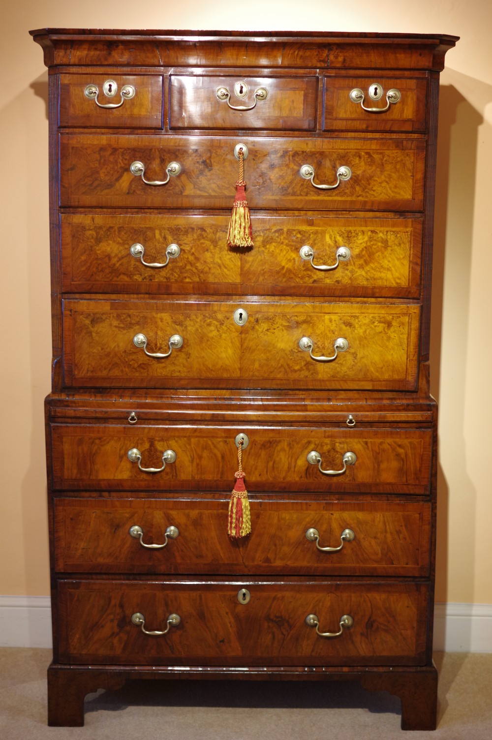 Early 18th Century Walnut Chest on Chest