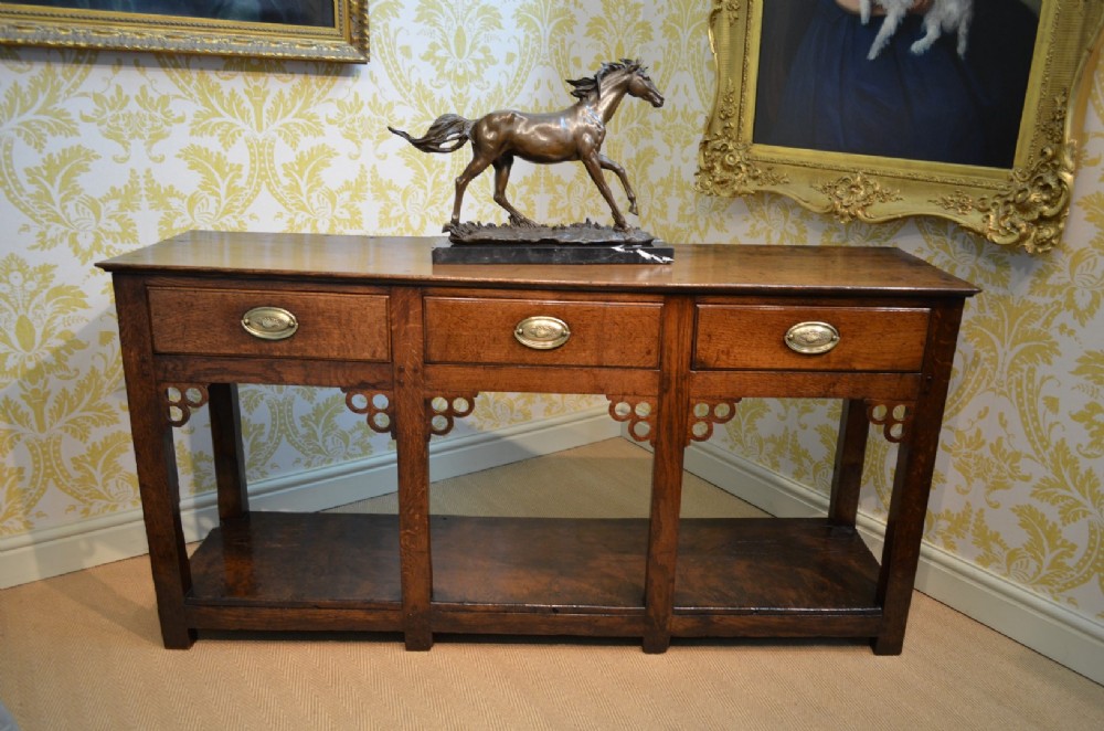 Beautiful 18th Century Oak Pot Board Dresser Base