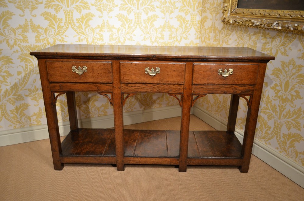 Charming 18th Century Oak Potboard Dresser of wonderful small proportions and with a fabulous colour